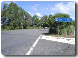 Entrance to Bangalow rest area