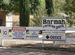 Barmah Caravan Park: unique and special location