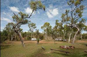 The caravan and camping area at Cobbold Gorge