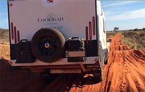 Coolibah all-terrain caravan at ease in the outback