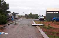 The scene after Cyclone George hit