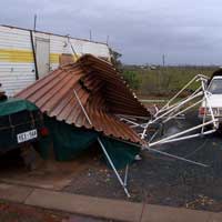 Cyclone George damage at Black Rock caravan park