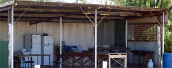 Camp cooking facility at the caravan park ... "would need to be upgraded if it was to appeal to a broader tourist market".