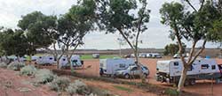Caravans at Port Hedland RV overflow campsite