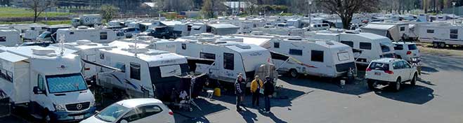 Hundreds of caravans settled in for the National Caravan Clubs' 16th rally