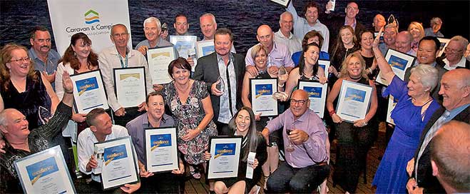 Happy award winners: 'a hallmark of outstanding quality and service'