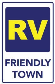 RV Friendly sign