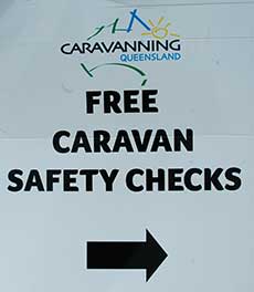 Free caravan safety check sign