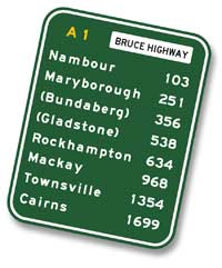 Bruce Hwy sign