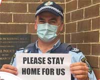 Police stay-at-home plea